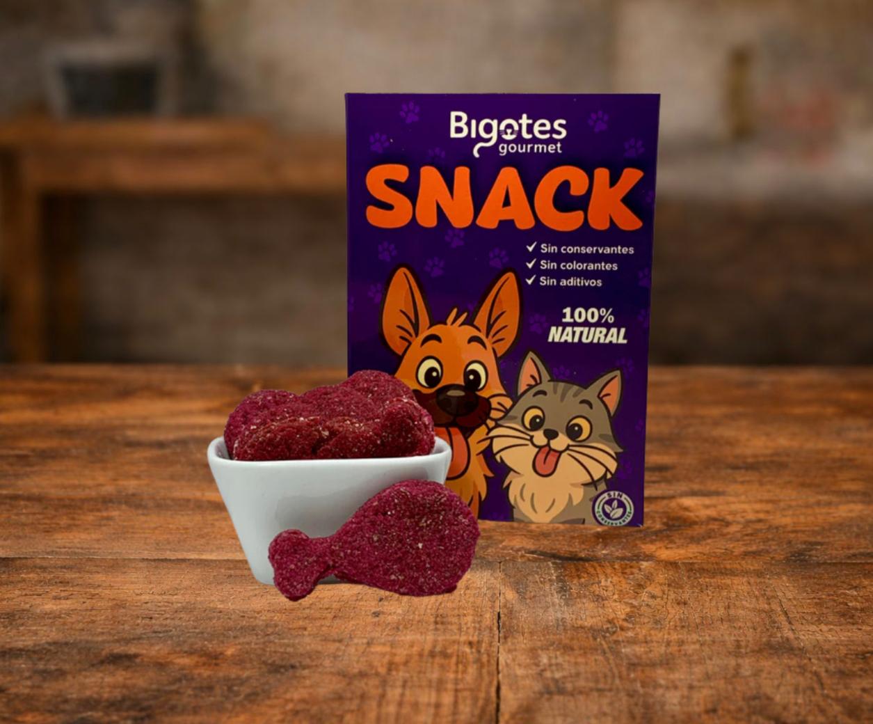 Galleta de remolacha y pollo