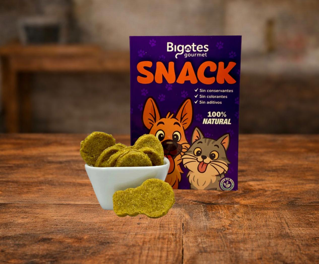 Galleta de pescado y cúrcuma